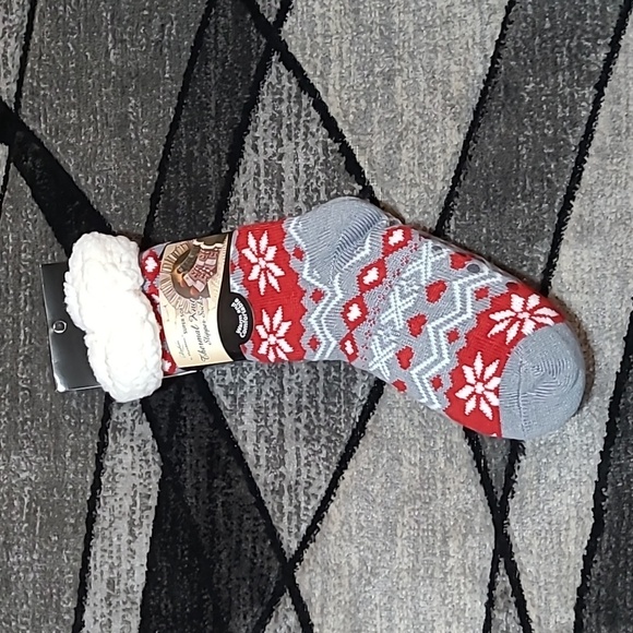 FASHION BY MIRABEAU SUPER SOFT SHERPA THERMAL KNIT SLIPPER SOCKS PRICE FIRM - Picture 1 of 11